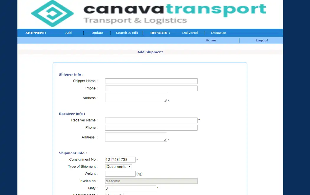 Download web tool or web app COURIER TRACKING SYSTEM 2019