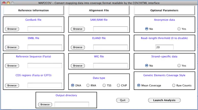 Download web tool or web app COV2HTML to run in Windows online over Linux online