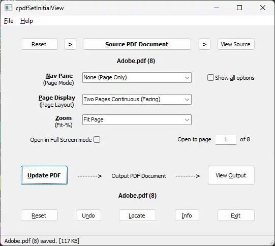 Download web tool or web app cpdfSetInitialView