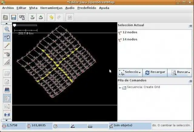 Download web tool or web app Create a grid of ways plugin por JOSM