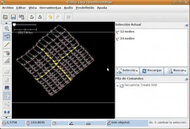 Download web tool or web app Create a grid of ways plugin por JOSM to run in Linux online