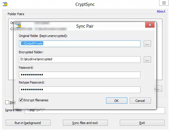 Download web tool or web app cryptsync