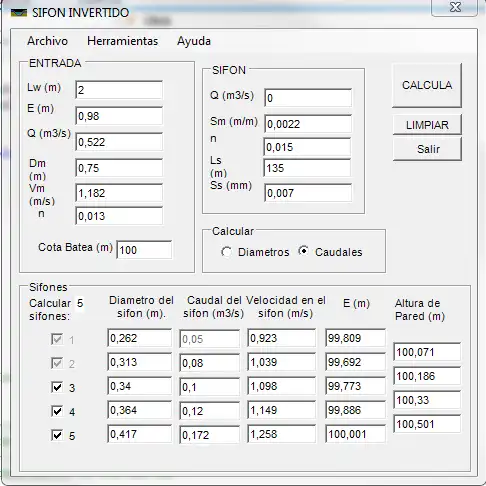 Download web tool or web app CSFI-Desing of inverted sewers 