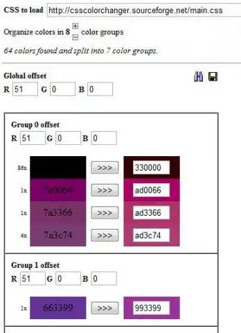 Download web tool or web app CSS Color Changer