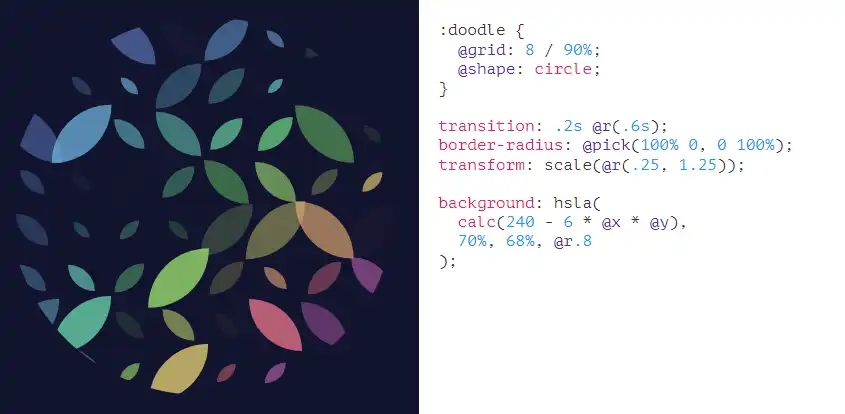 Laden Sie das Web-Tool oder die Web-App css-doodle herunter