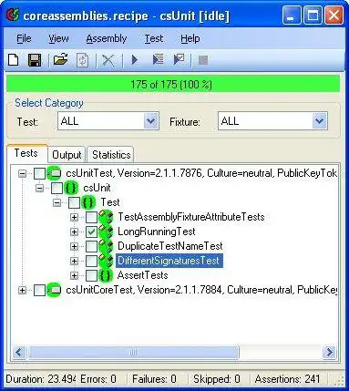 Download web tool or web app csUnit - unit testing for .NET