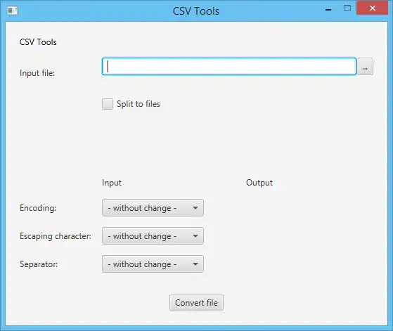 Download web tool or web app CSV Tools