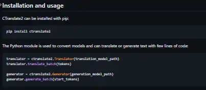 下载网络工具或网络应用程序 CTranslate2