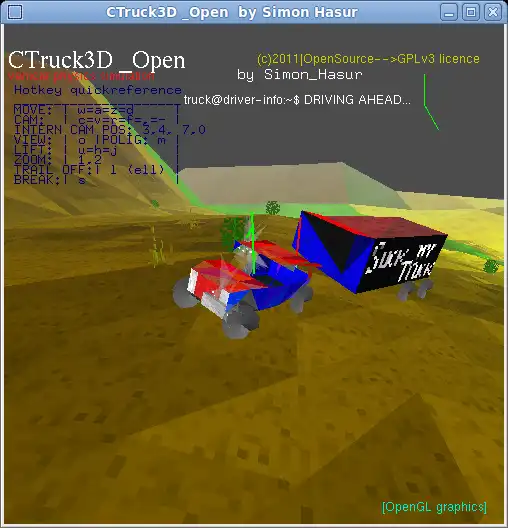 Download web tool or web app CTruck3D _Open to run in Linux online