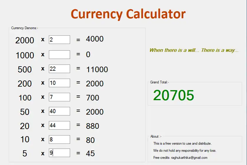 ดาวน์โหลดเครื่องมือเว็บหรือเว็บแอป Currency Calc