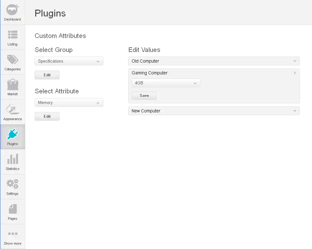 Download web tool or web app Custom Attributes