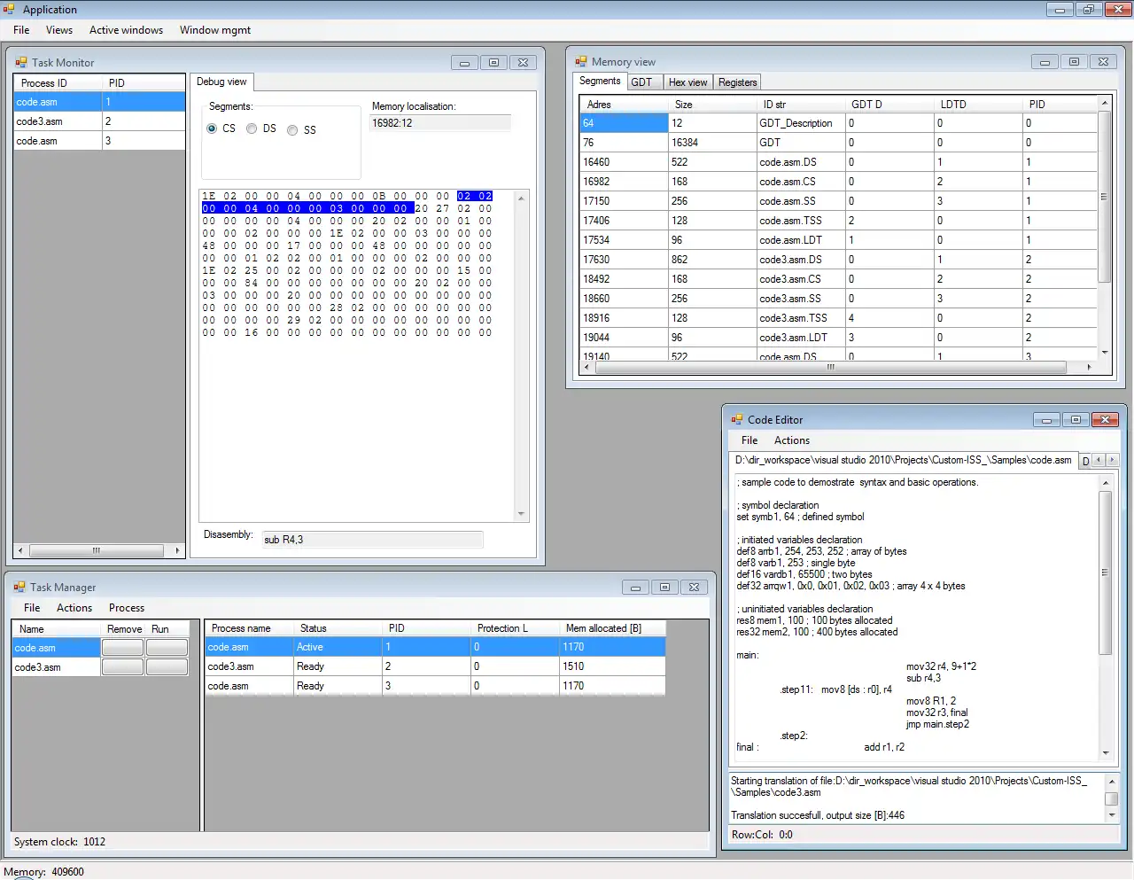 Download web tool or web app Customizable Instruction Set Simulator to run in Windows online over Linux online