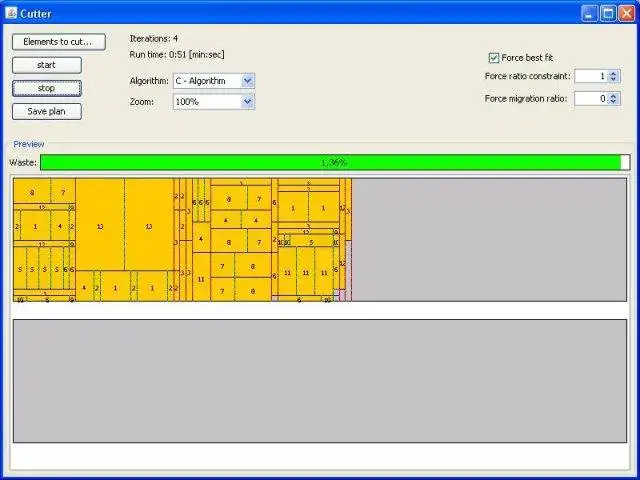 Download web tool or web app Cutting Problem to run in Linux online