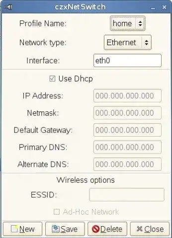 Baixe a ferramenta da web ou o aplicativo da web czxNetSwitch