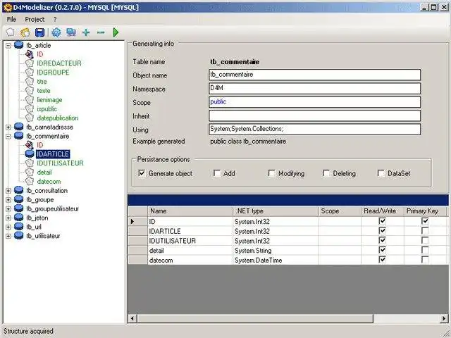 Download web tool or web app D4Modelizer