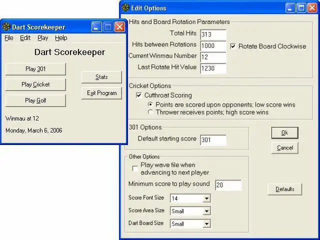 Laden Sie das Web-Tool oder die Web-App Dart Scorekeeper herunter