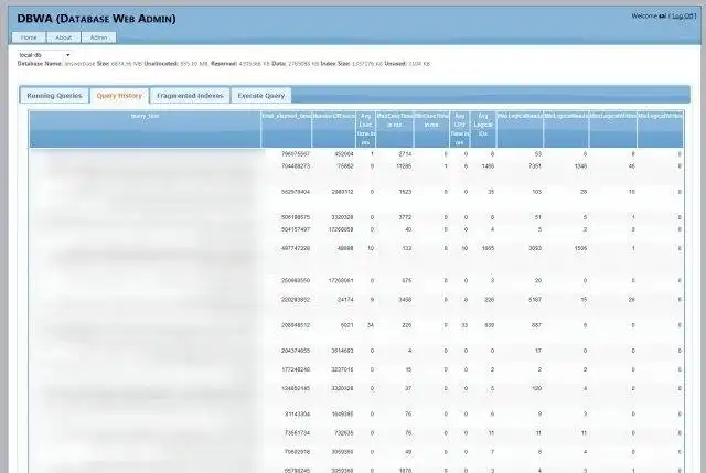 قم بتنزيل أداة الويب أو تطبيق الويب Database Web Admin