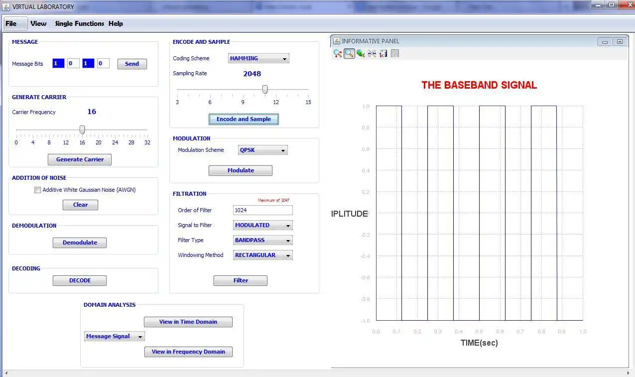 Download web tool or web app Data Communication Virtual Lab to run in Windows online over Linux online