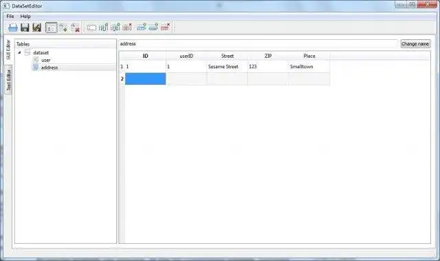 Download web tool or web app DataSetEditor