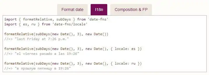 Download web tool or web app date-fns