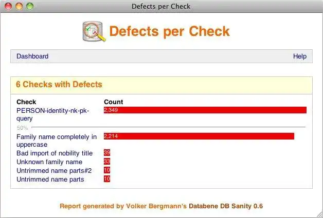 Download web tool or web app DB Sanity