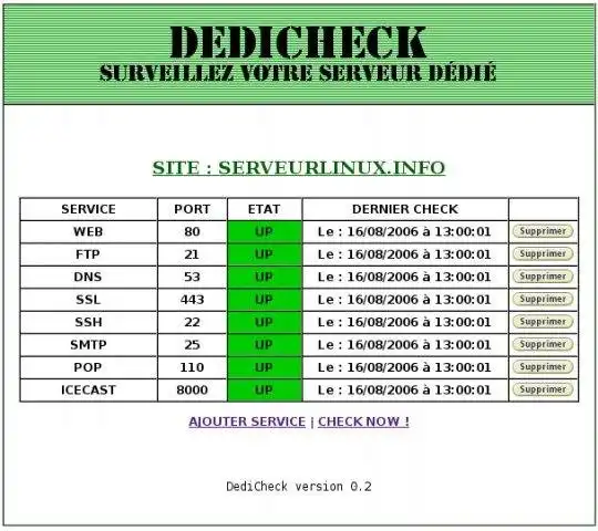 Download web tool or web app DediCheck