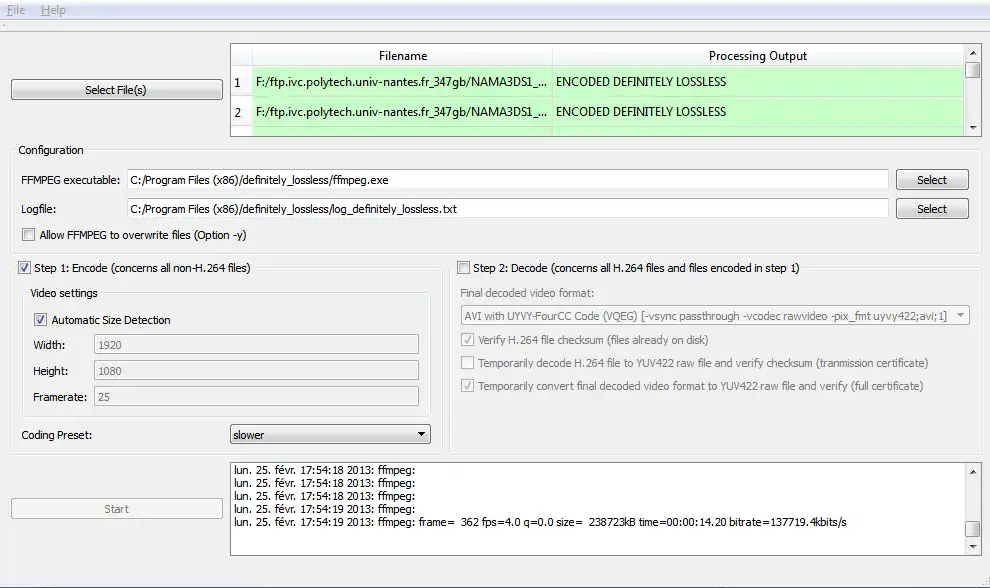 Download web tool or web app Definitely Lossless