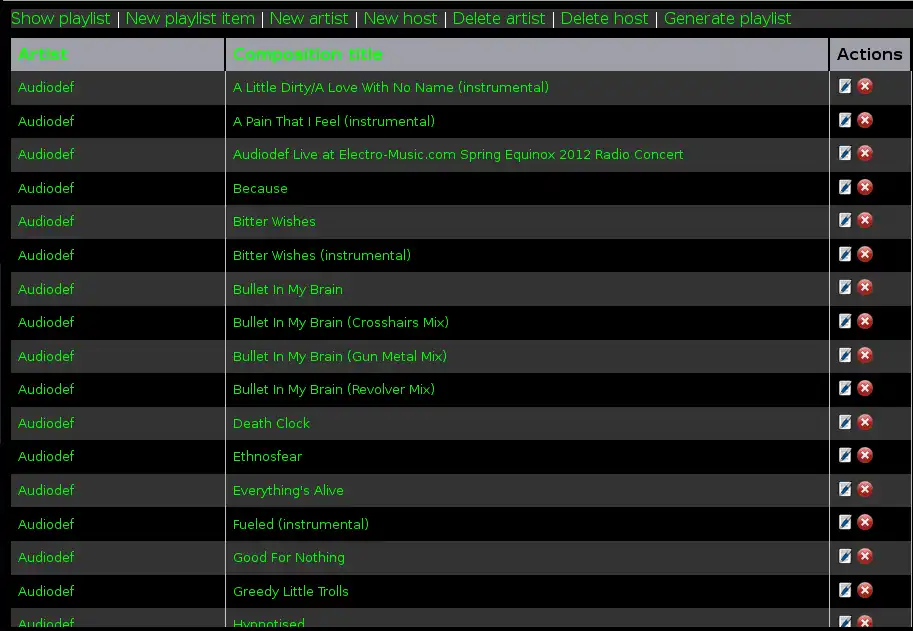 Download web tool or web app Def Playlist Manager