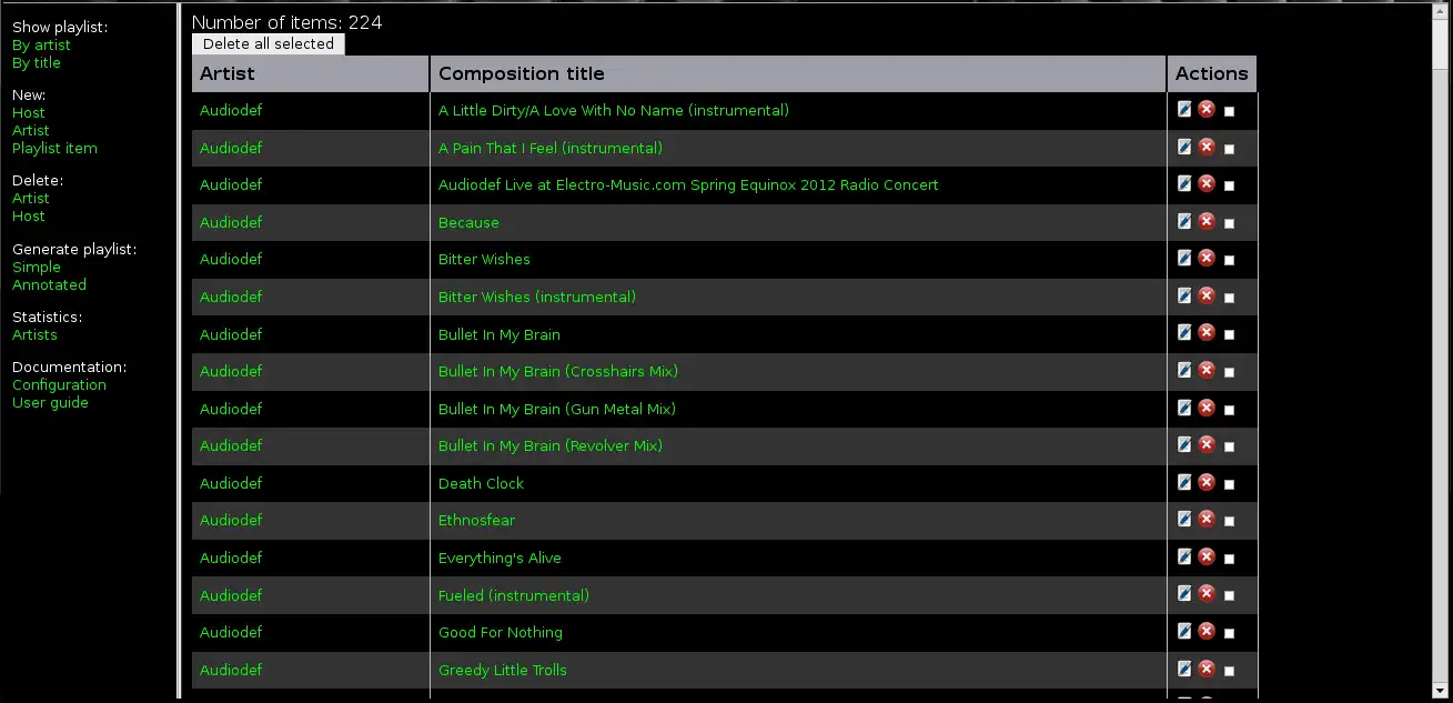 Download web tool or web app Def Playlist Manager