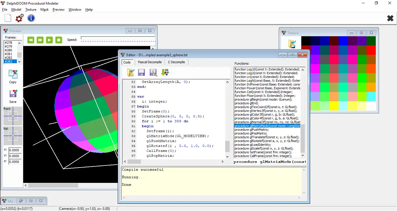 Download web tool or web app DelphiDoom Procedural Modeler