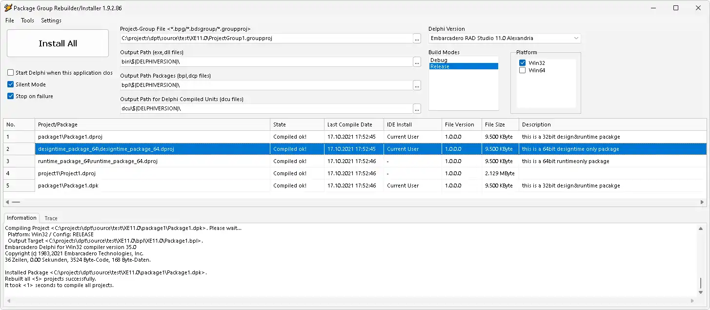 Download web tool or web app DelphiPackageTool