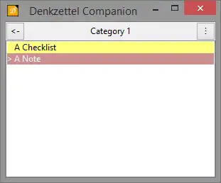 Download web tool or web app Denkzettel Companion