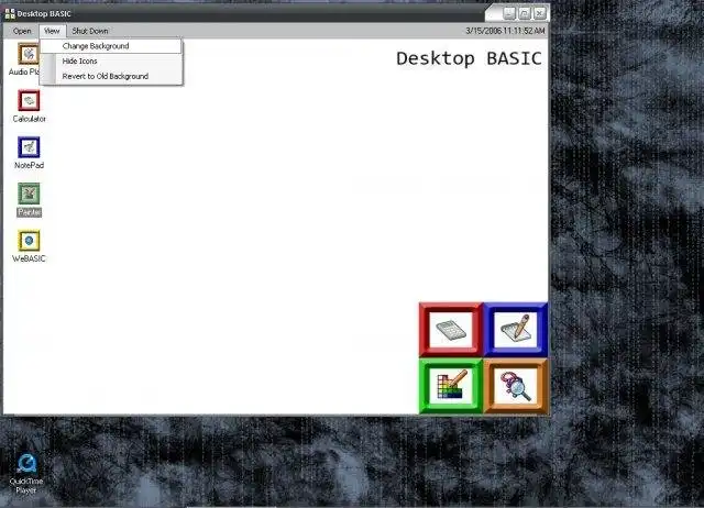 Download web tool or web app Desktop BASIC