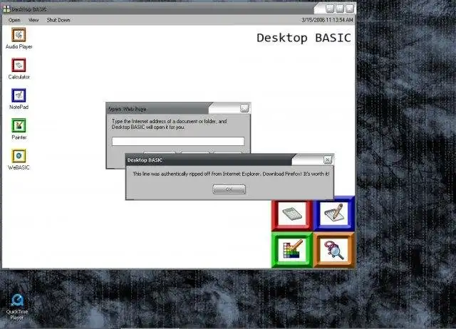 Download web tool or web app Desktop BASIC