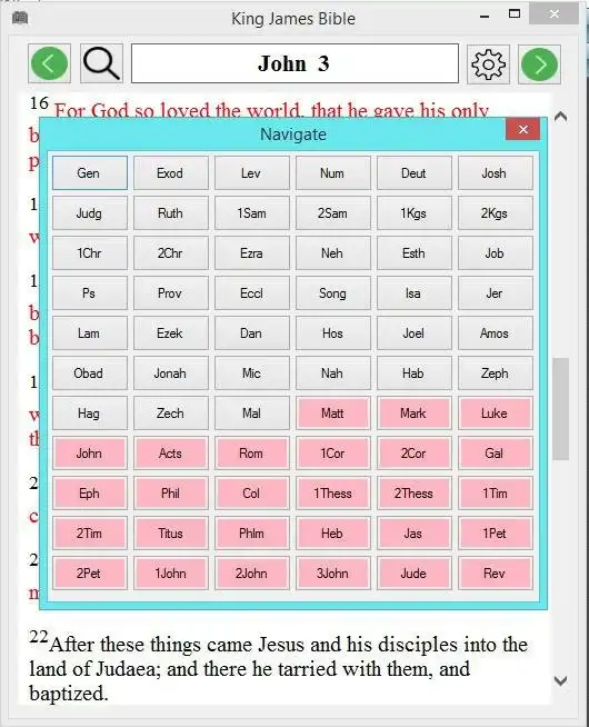 Download web tool or web app Desktop Bible KJV