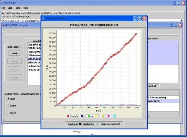 Download web tool or web app DEVS-SBML