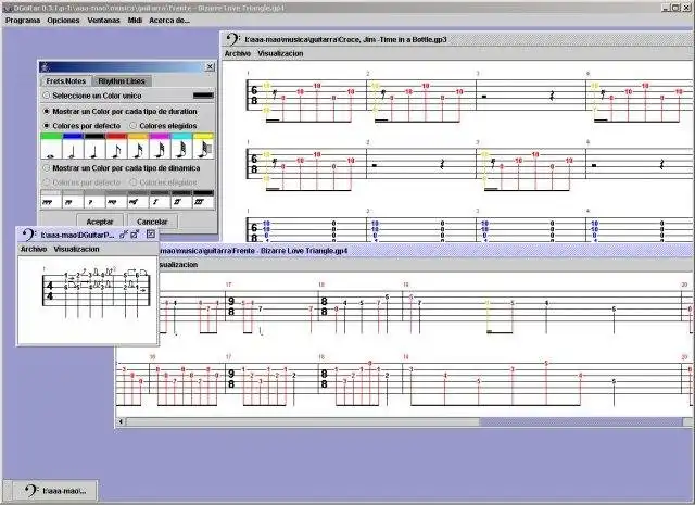 Download web tool or web app DGuitar: a Guitar Pro viewer, player