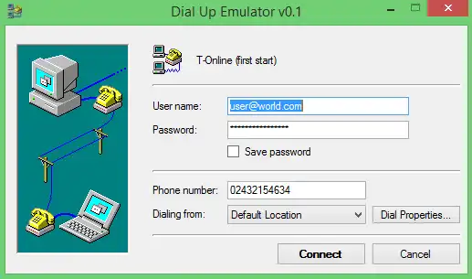 Download web tool or web app Dial Up - Emulator