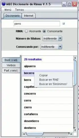 Download web tool or web app Diccionario De Rimas