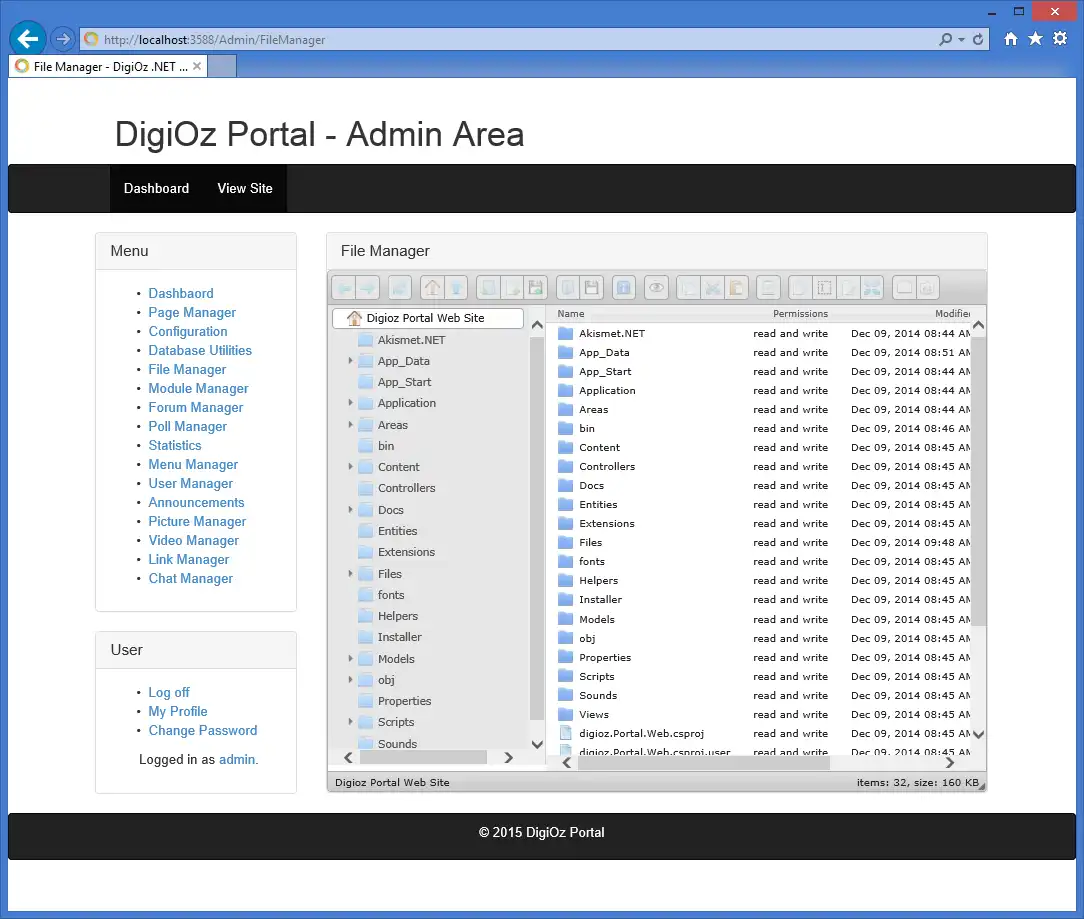 Download web tool or web app DigiOz .NET Portal