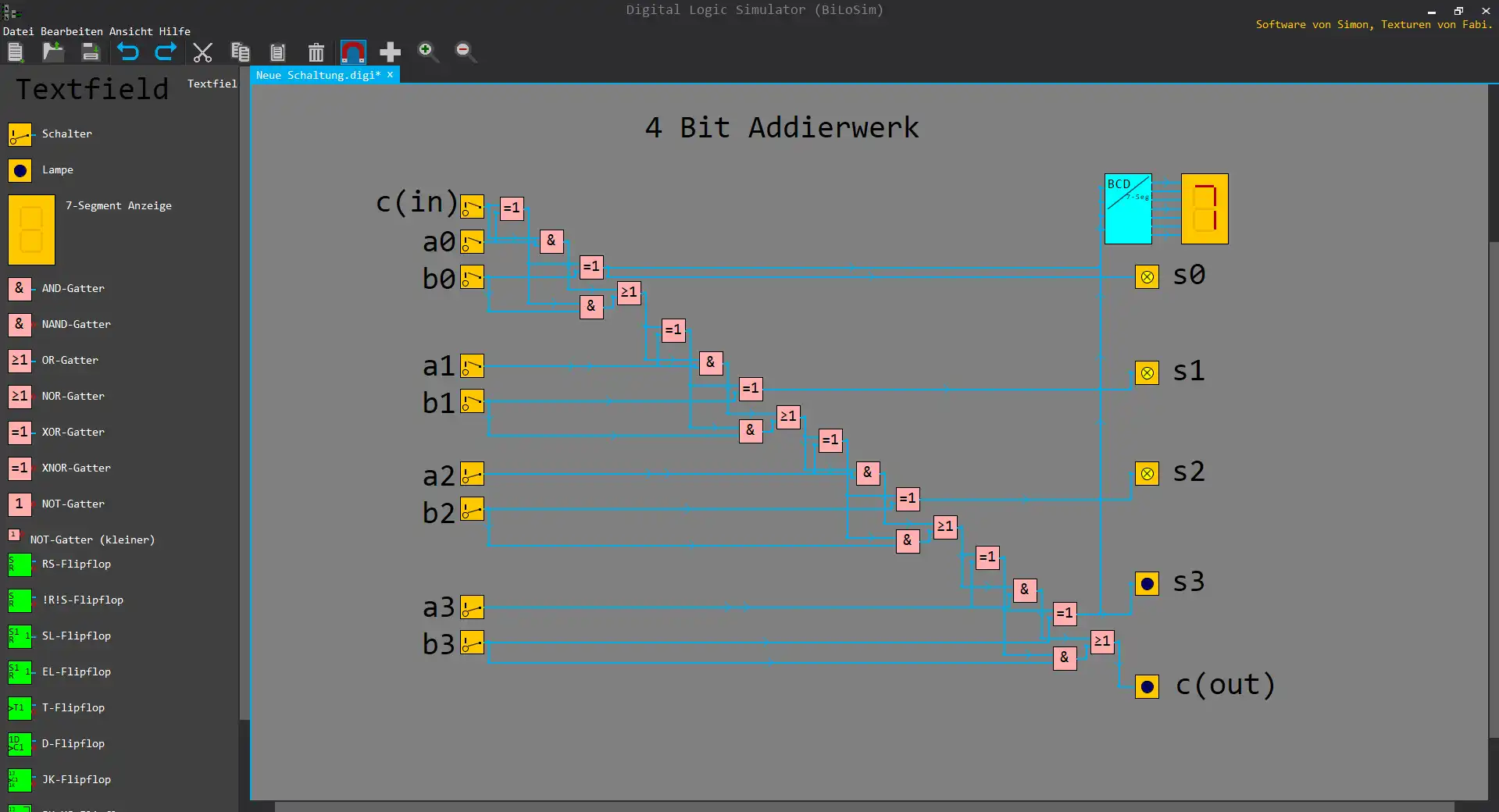 Download web tool or web app Digital Logic Simulator (DiLoSim) to run in Linux online