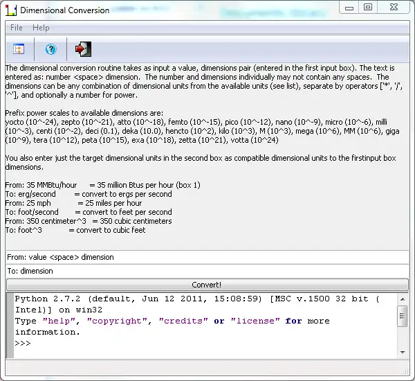 Download web tool or web app Dimensional Units Conversion