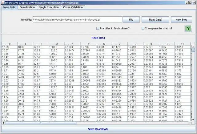 Download web tool or web app DimReduction - Dimensionality Reduction to run in Windows online over Linux online