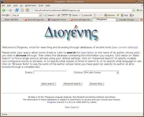 Download web tool or web app Diogenes