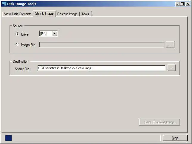 Download web tool or web app Disk Image Tools