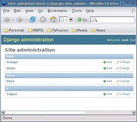 Download web tool or web app Django-driven web-based content-manager