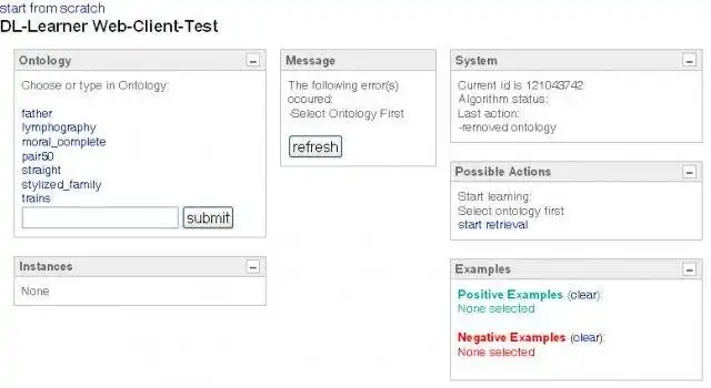 Download web tool or web app DL-Learner