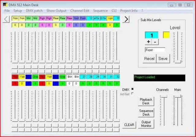 Download web tool or web app DMX Lighting Desk