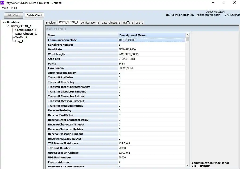 Muat turun alat web atau aplikasi web DNP3 Protocol Client Master Simulator