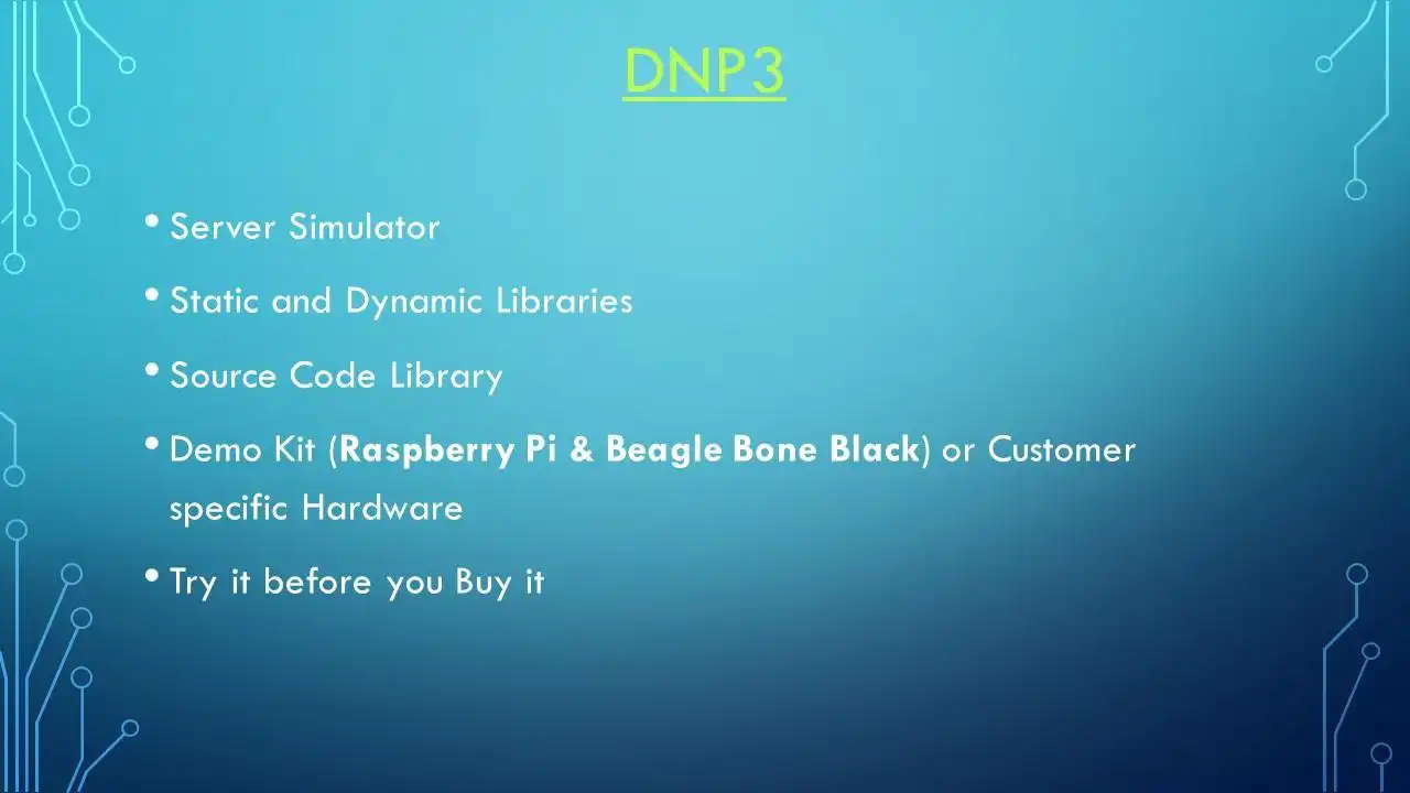 Download web tool or web app DNP3 Protocol Linux Development SDK